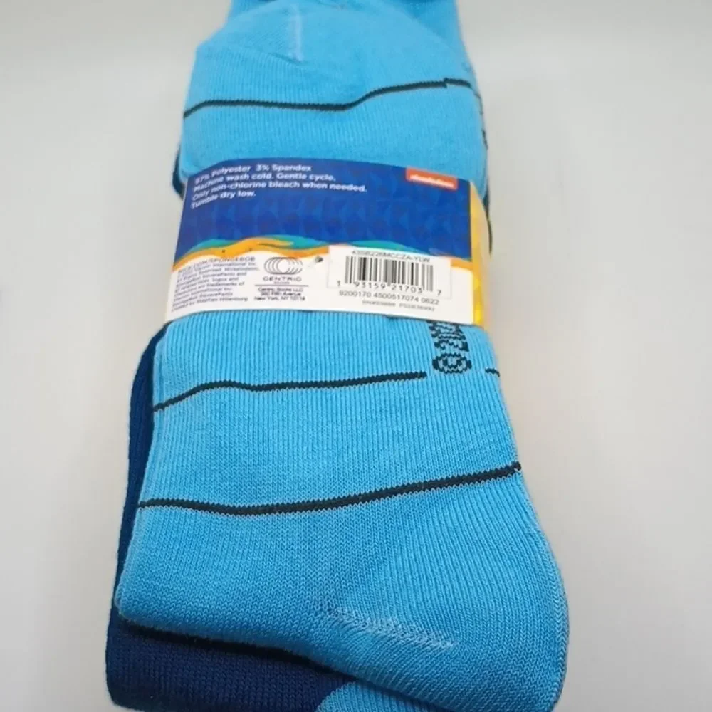 Spongebob SquarePants crew socks 5pc set bundle
